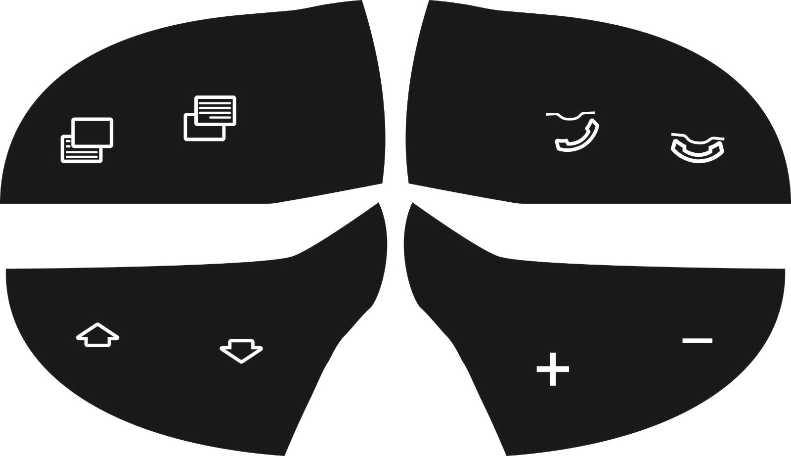 MERCEDES BENZ C230 C240 C320 W210 STEERING WHEEL SWITCH BUTTON DECALS STICKERS