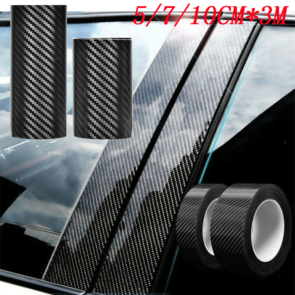 Car Accessories Carbon Fiber Vinyl Car Door Sill Scuff Plate Sticker Protector