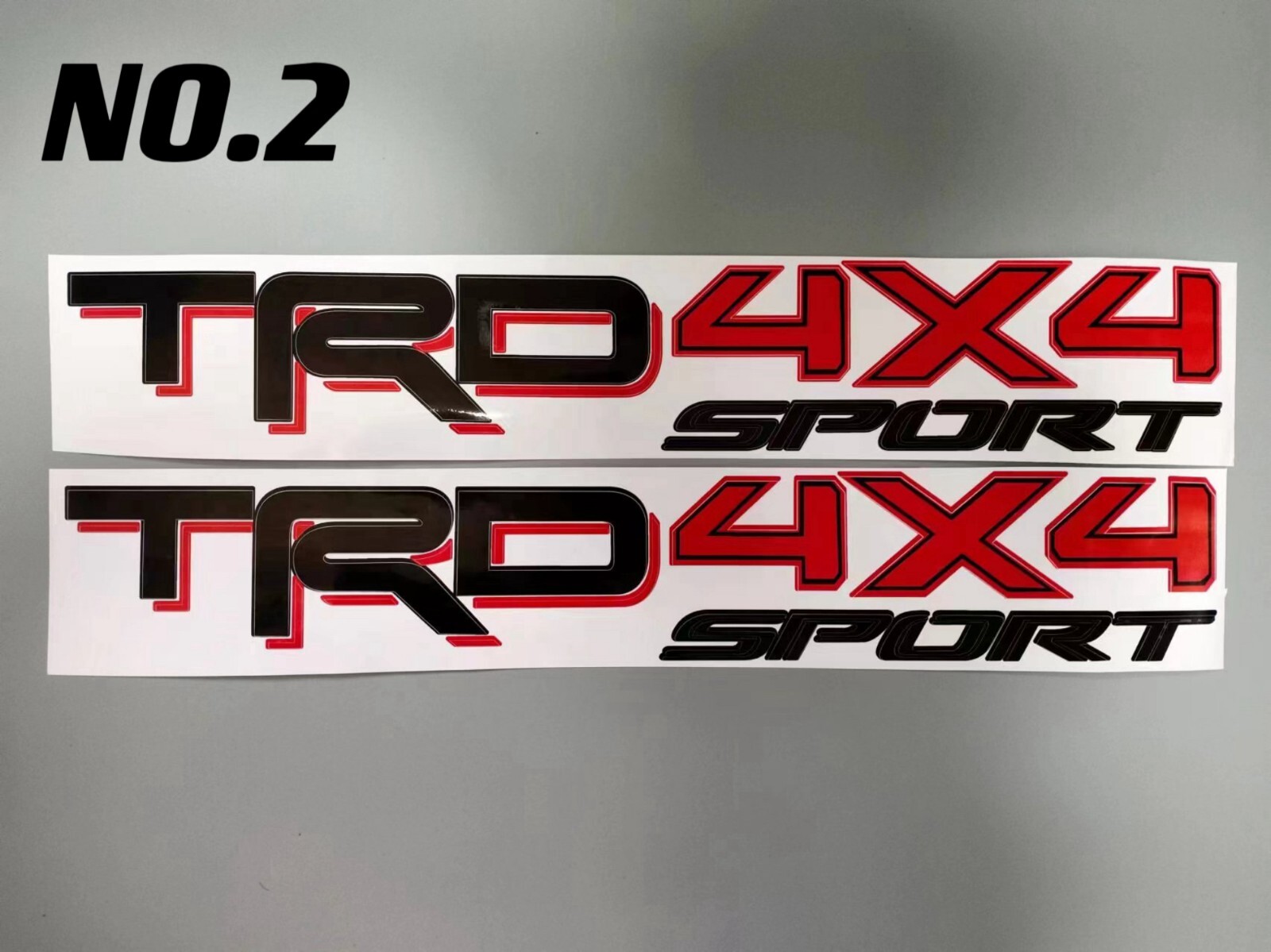 2PCs TRD 4×4 Sport Decal Set 2016 – 2020 Tacoma Tundra Truck Sticker Red Black