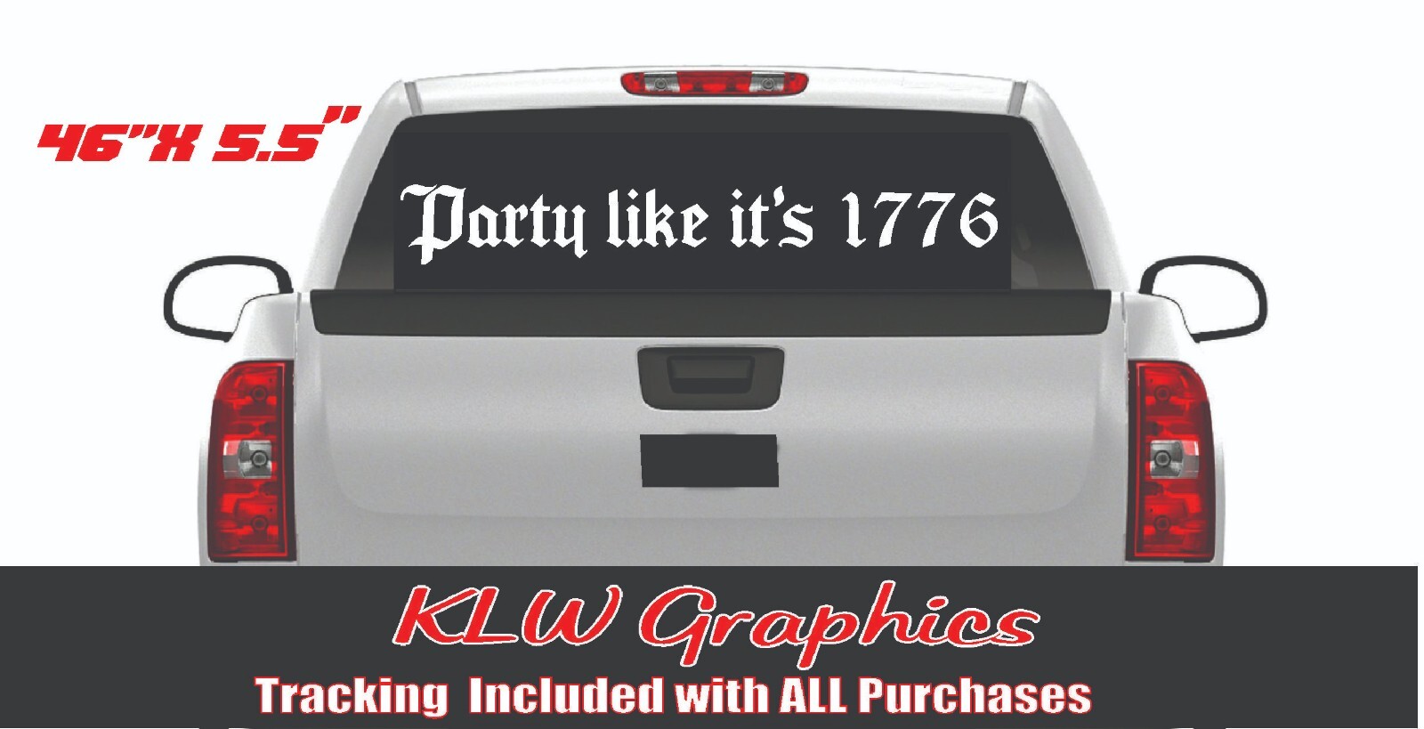 Party 1776 FUNNY Decal Sticker GUN Control PRO NRA Diesel Truck 2ND AMENDMENT US