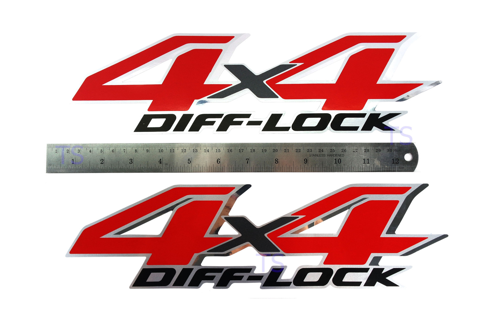 FIT TOYOTA HILUX REVO SR6 M70 M80 2015-ON RED “4X4 DIFF LOCK” STICKER DECAL REAR
