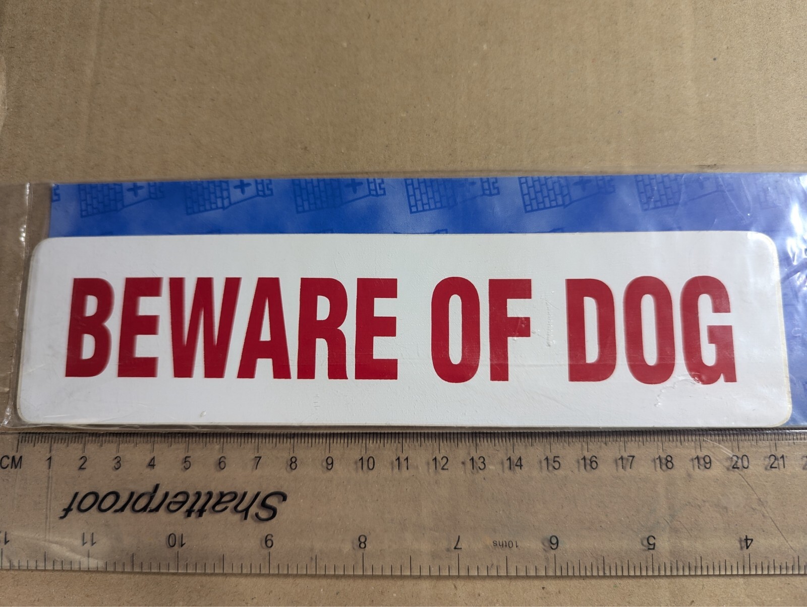 Danger Beware Of Dog Emblem Car Vinyl Bumper Sticker Decal Gate Property Warning