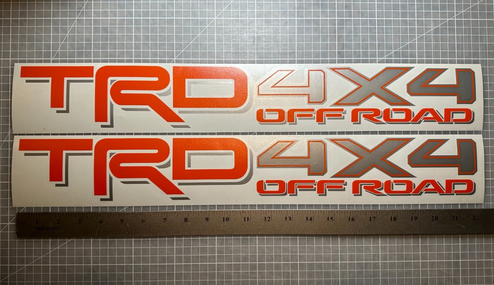 22″ TRD 4×4 Off Road Sticker Decals, Fits Toyota Tacoma, Tundra, 4Runner, FJ