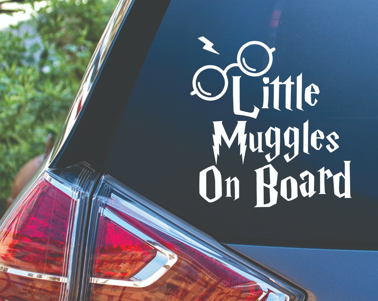 Little Muggles on Board Baby Kids Car Van Vinyl Decal Sticker