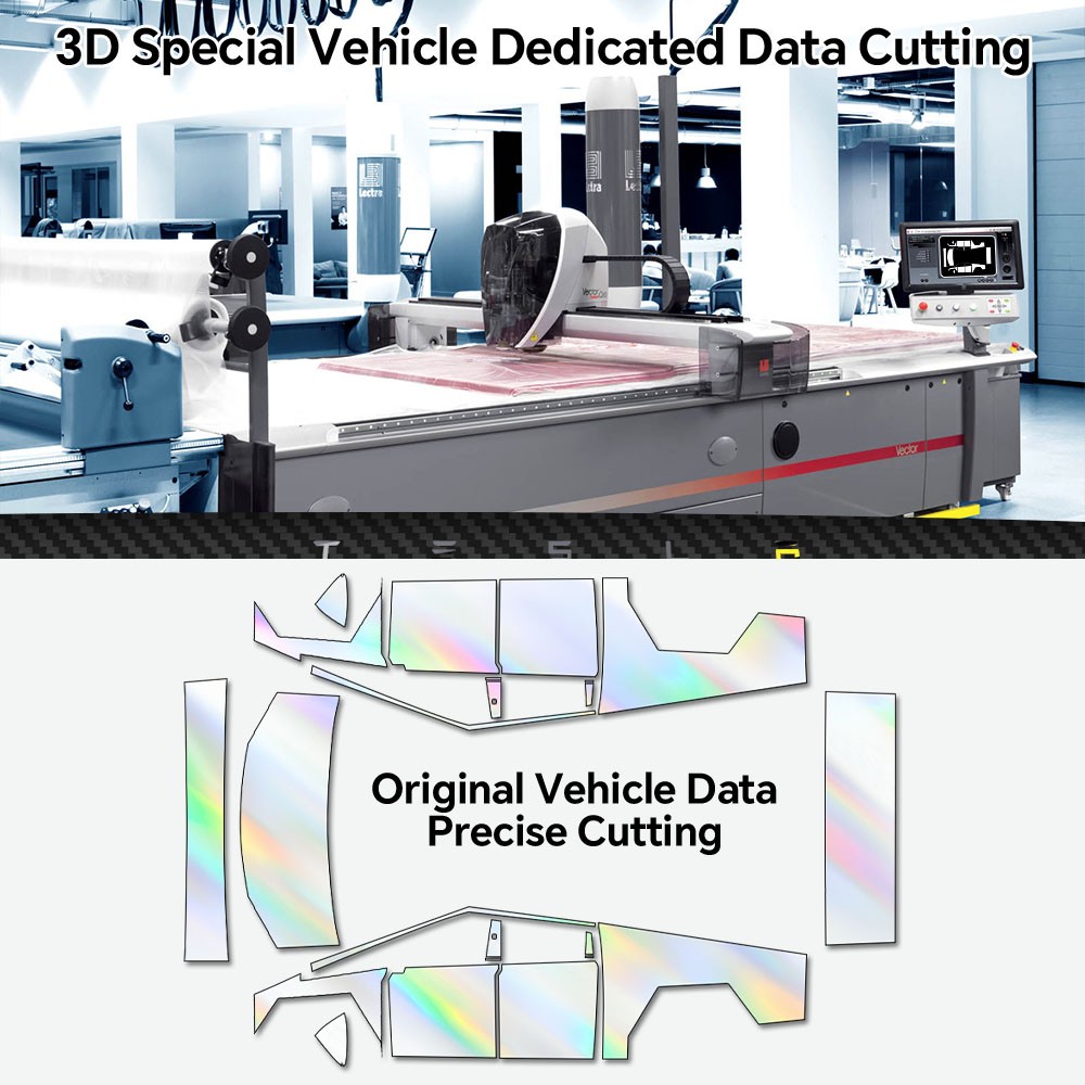 Cybertruck DIY PPF Paint Protection Film Wrap Color Change Gloss Splendid Gray