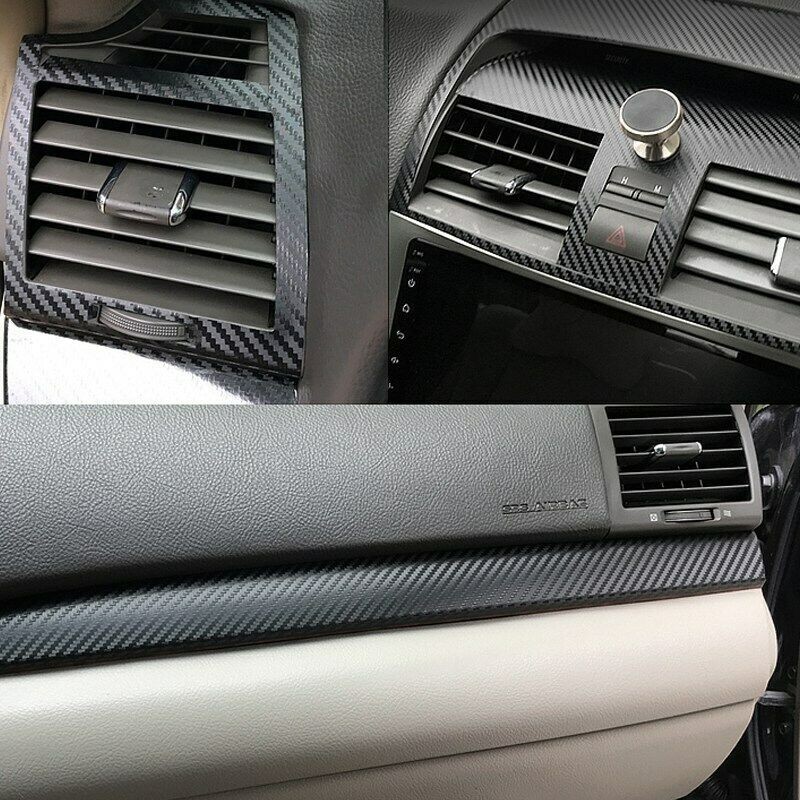 For Toyota Camry 06-11 Carbon fiber Black Car Interior Decor Kits Trim Sticker++
