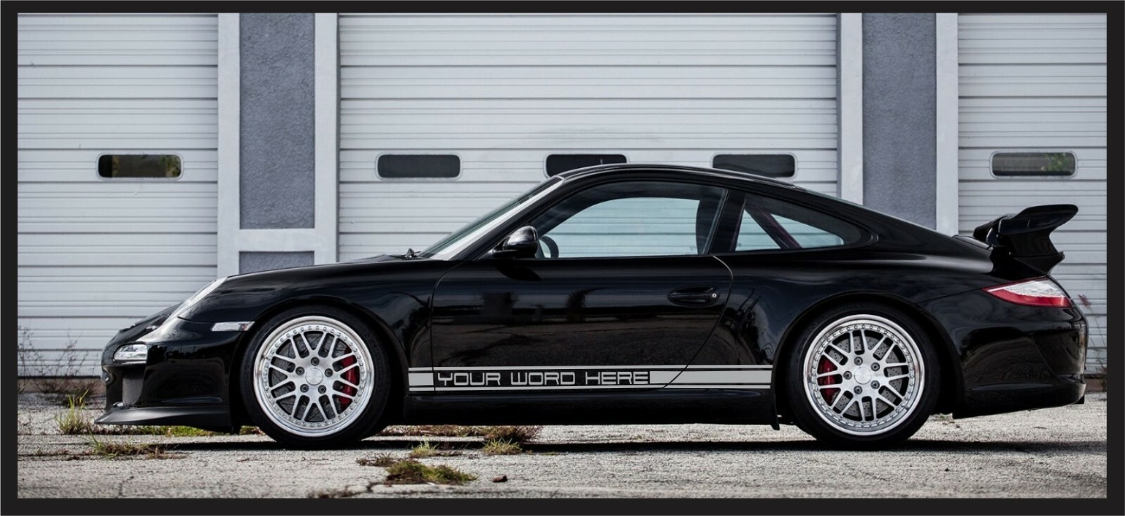 Side Stripe Custom Decal Kit Fits Porsche 997 & 991/992 911 Models