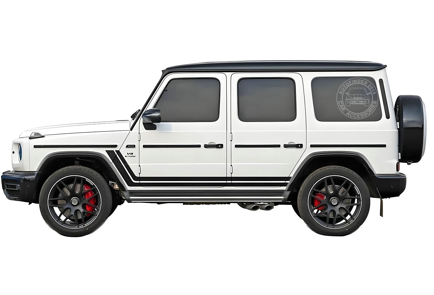 Graphics Hockey Stripe Car Side Sticker For Mercedes Benz G Class W463 G63 G65