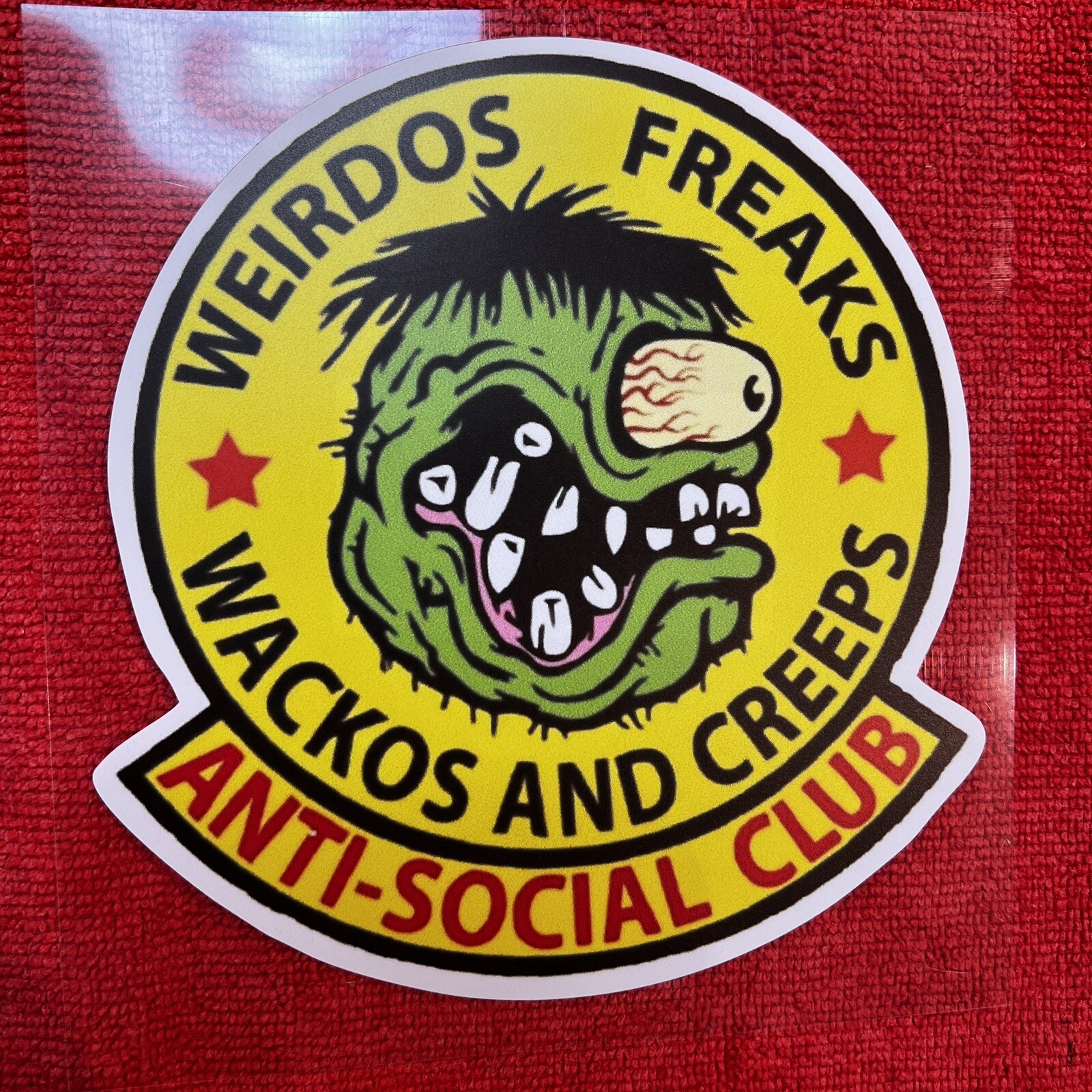 🔥 RAT FINK Weirdos Freaks Anti Social Club 6” Sticker Ed Big Daddy Roth BLURRY