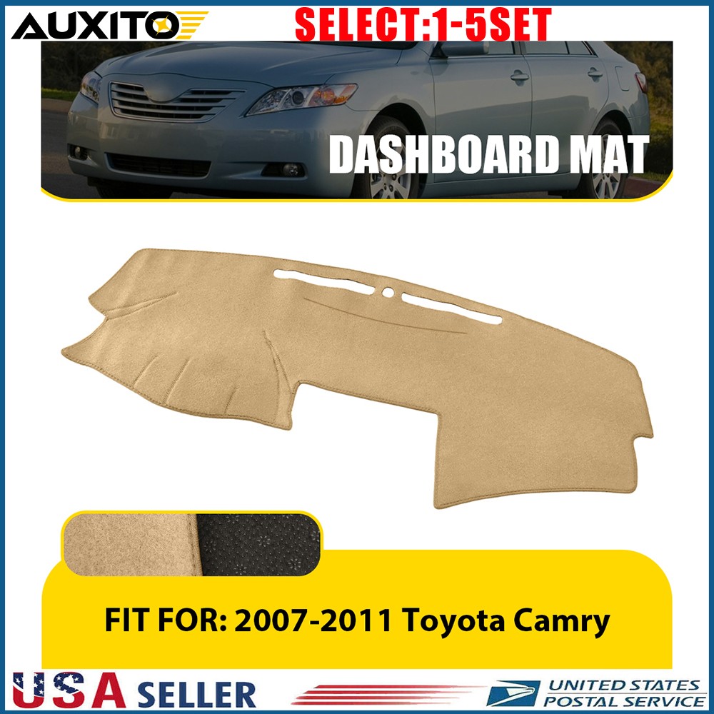 Fit 2007-11 Toyota Camry Beige Dashboard Cover Mat Dash Pad Perfect Fit LHD 1-5X