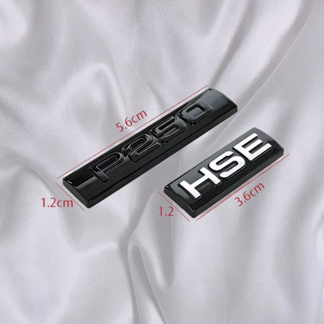 Car Body Rear Trunk Badge Emblem Decal Sticker P400 P400e P250 S P340 P380 HSE