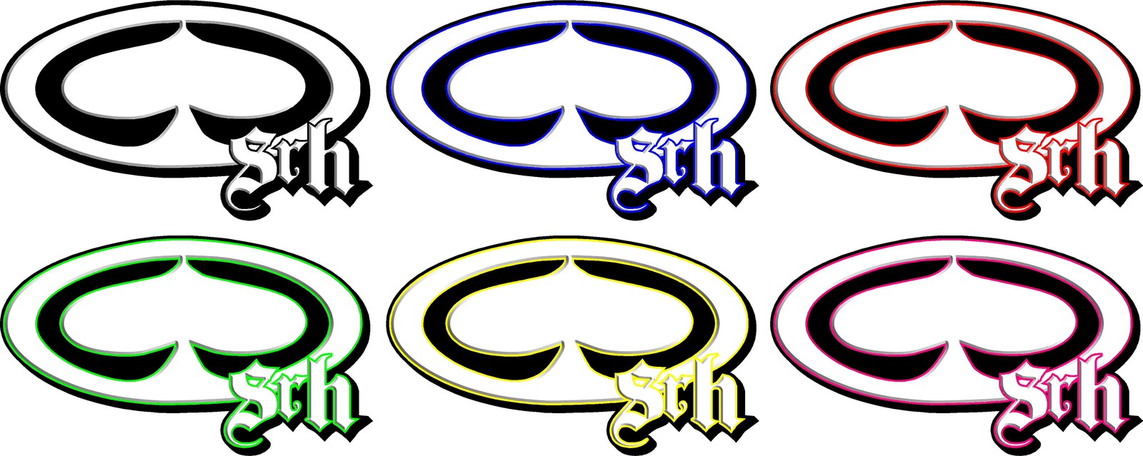 SRH Decal Pair #2 – Sticker High Quality! Multiple Colors!!