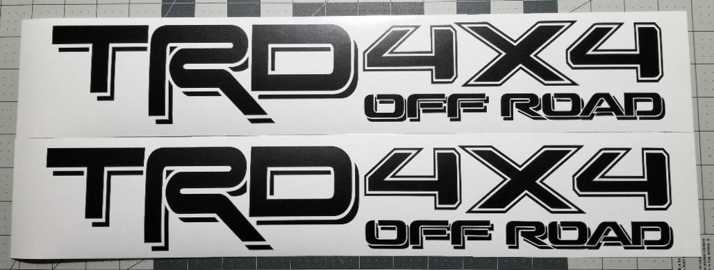 2X Toyota TRD 4×4 Off Road Tacoma Tundra Truck decal sticker