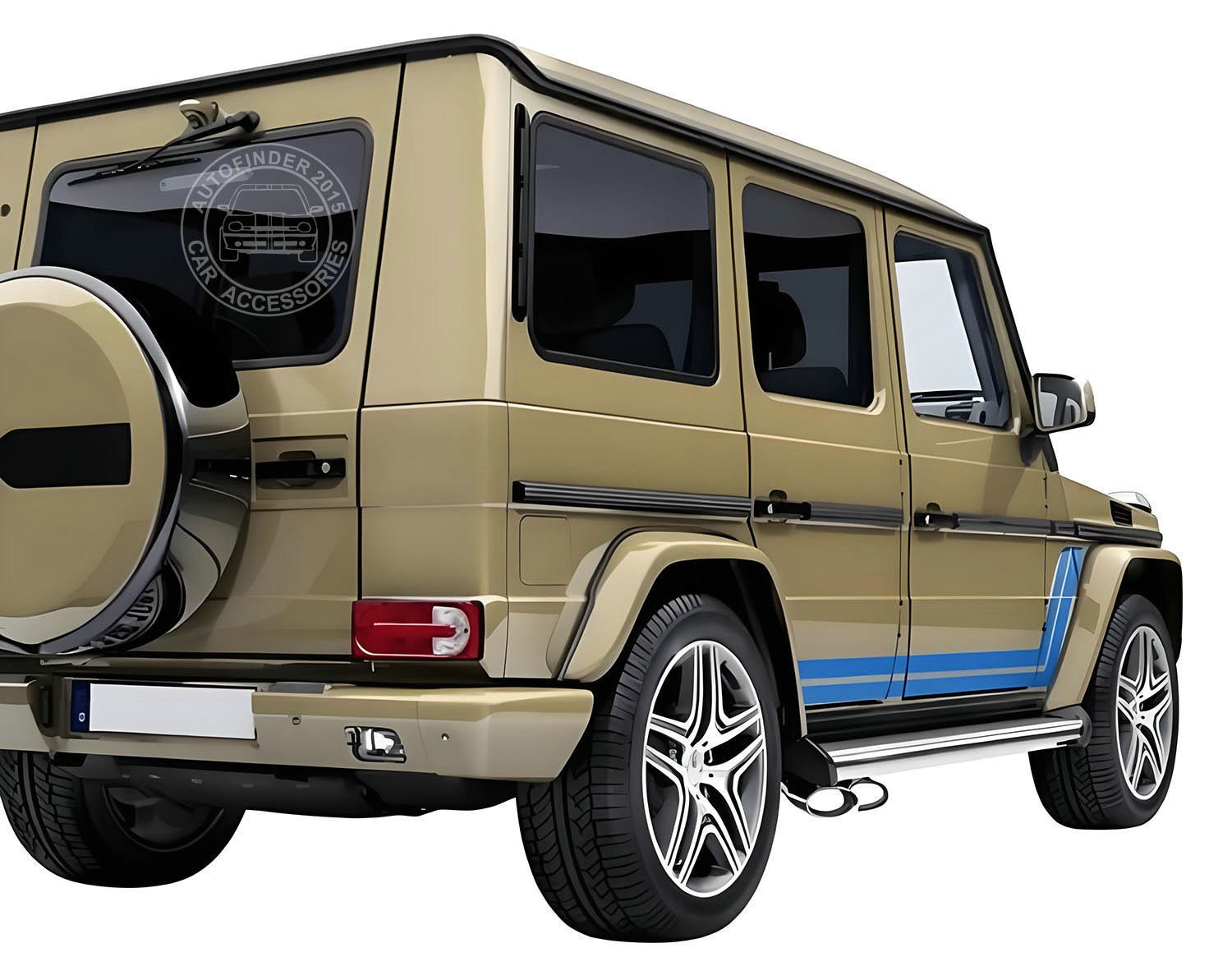 Graphics Hockey Stripe Car Side Sticker For Mercedes Benz G Class W463 G63 G65