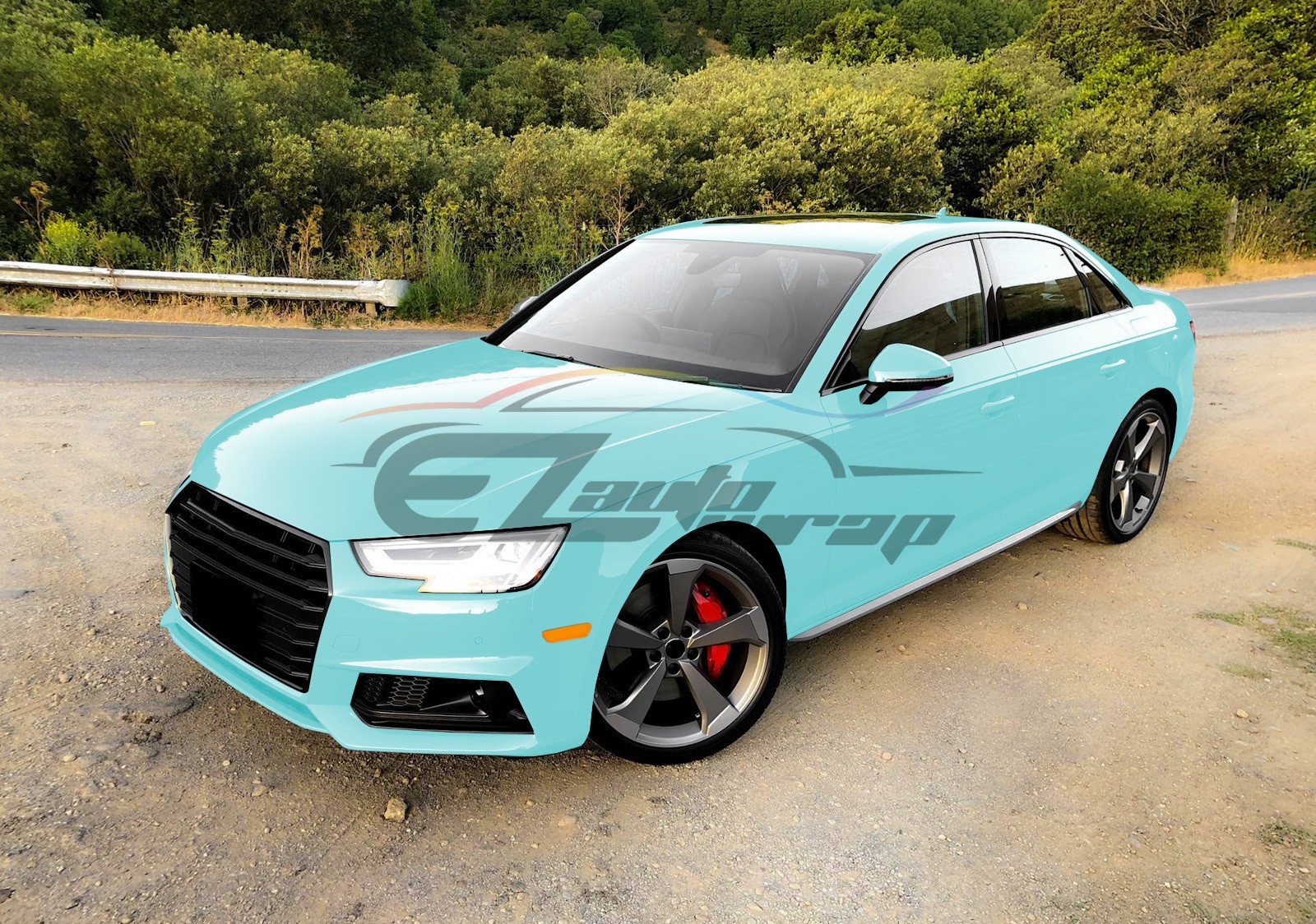 Color PPF Paint Protection Film Gloss Teal Blue Car Paint Scratch Shield Wrap