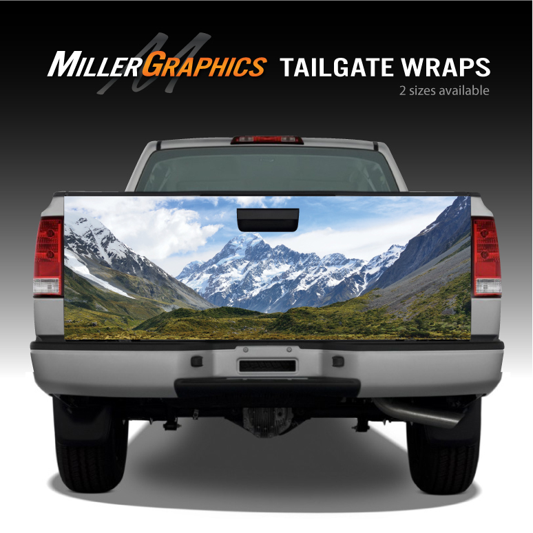 Mountain Scene #3 Landscape Truck Tailgate Vinyl Graphic Decal Wrap
