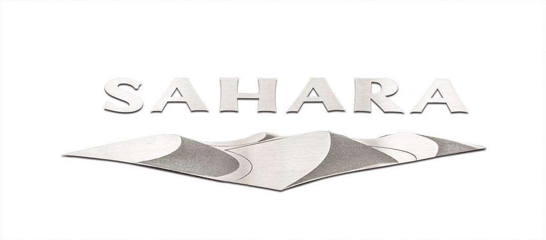 Brushed Stainless Steel Sahara Badge Exterior Decal For 2007-2018 Jeep Wrangler