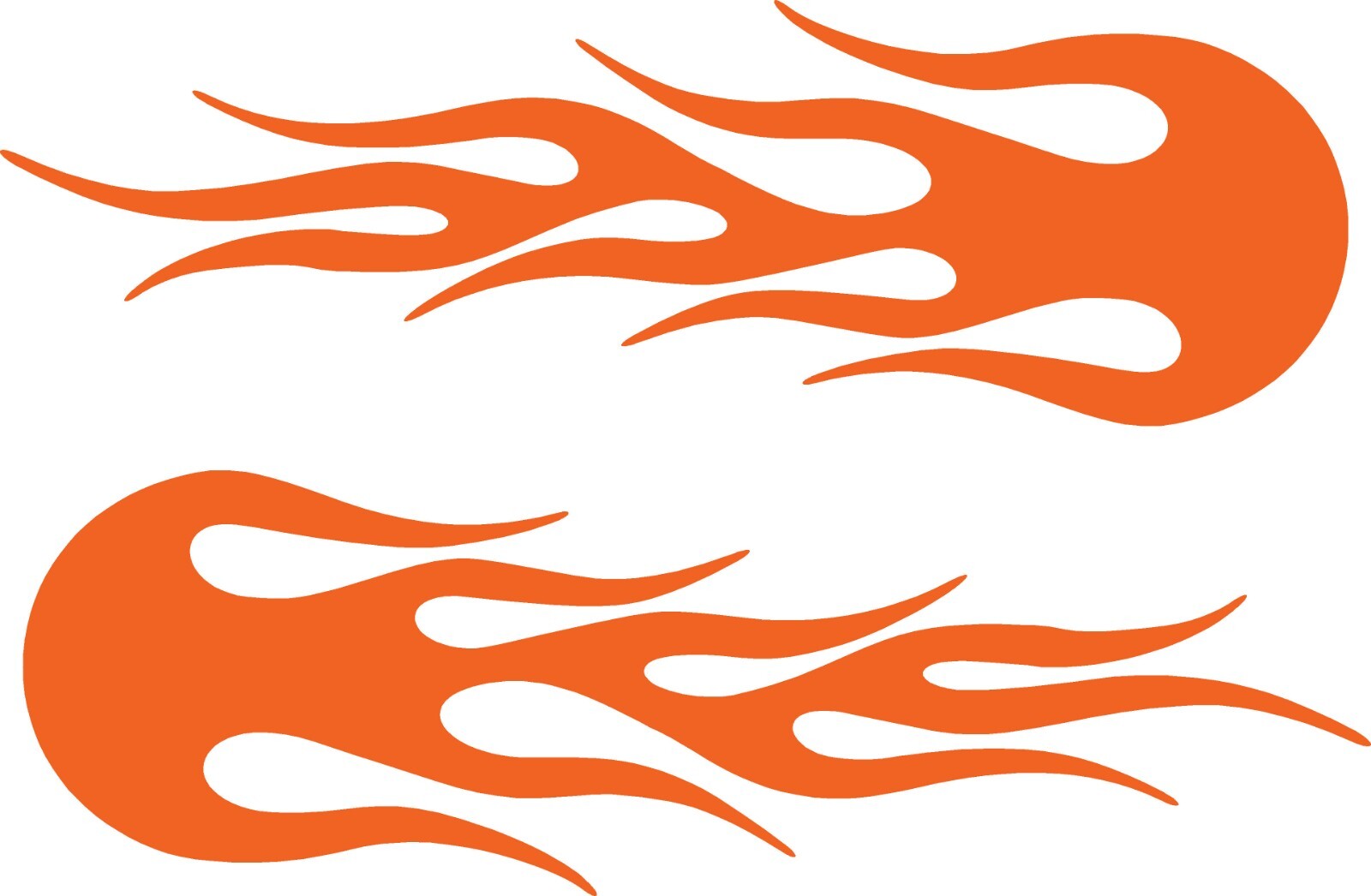 Vinyl Flames Decals Car Truck RV Golf Cart Stickers Graphics # 10 + Colors