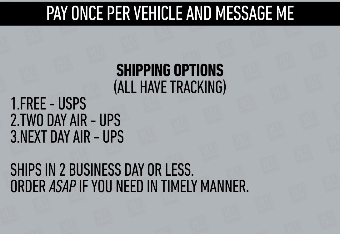 GMC CHEVY GM CADILLAC DOOR VIN STICKERS – CATALOG tag hood tire trailer info