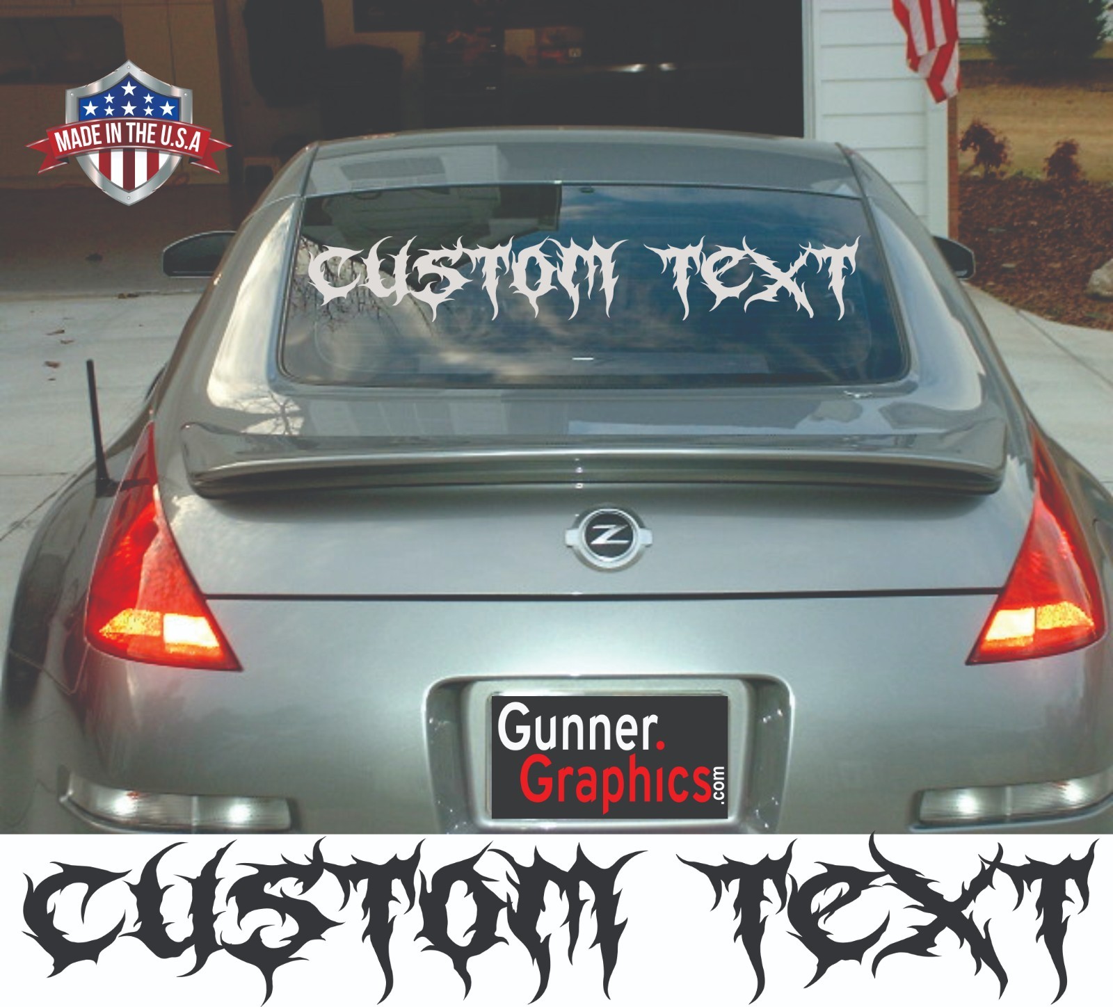 Custom Text Decal fits Chevrolet Trax Rear Window Banner Decal. Universal Fit