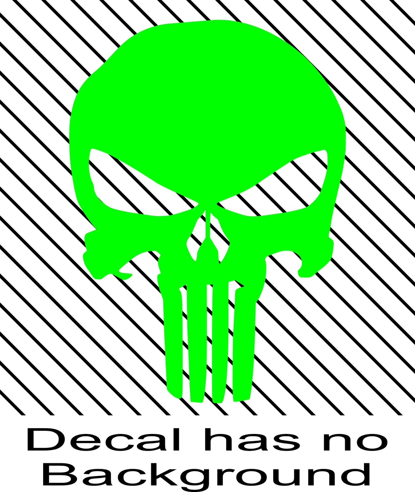 Punisher Skull Decal Pair of 2 Vinyl Stickers Truck Window Laptop Helmet Cart