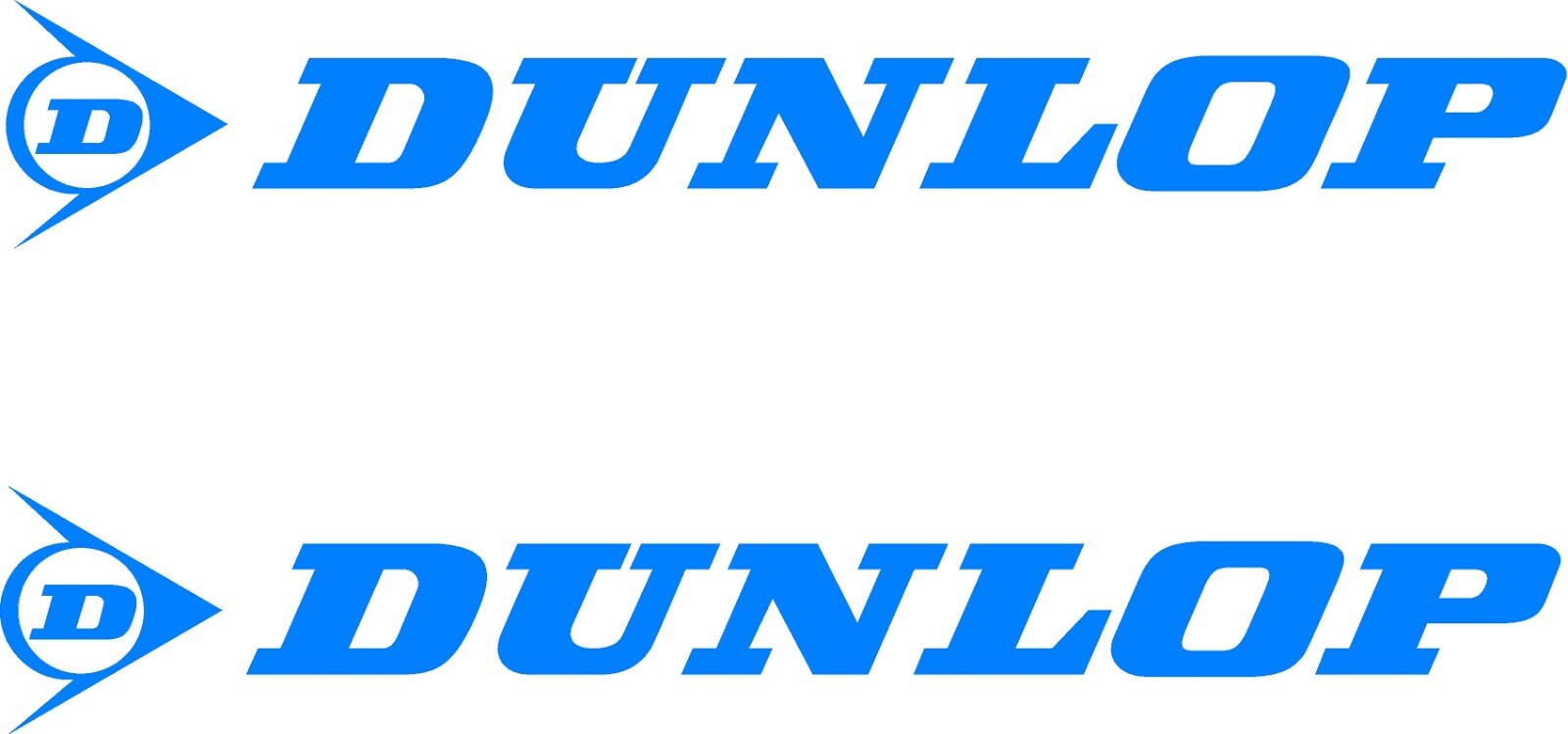 Custom Dunlop 1 Pair Vinyl Decal JDM Motorcycle Multiple Colors and Sizes