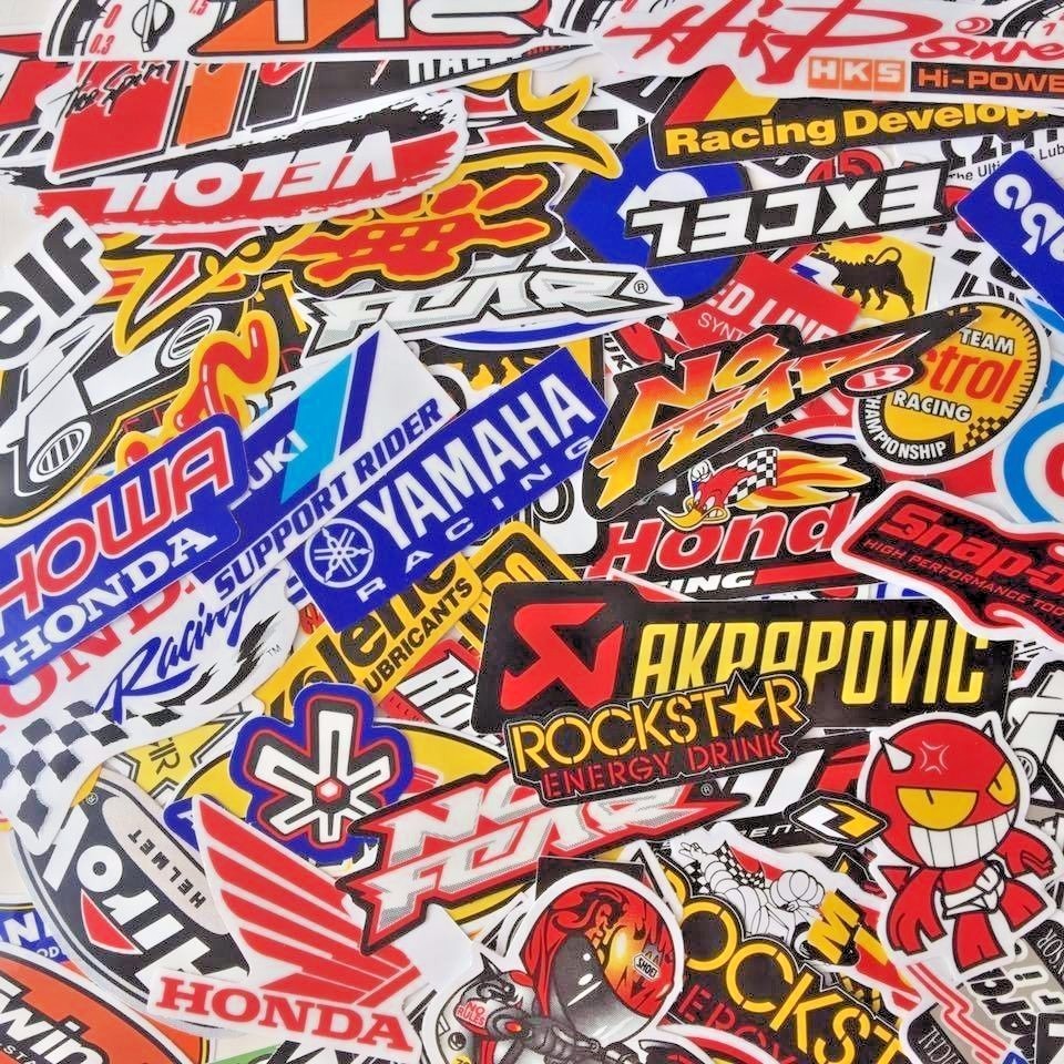 MIXED RANDOM STICKER DECAL BIKE RACING CAR ATV HELMET MOTORCROSS DIRT