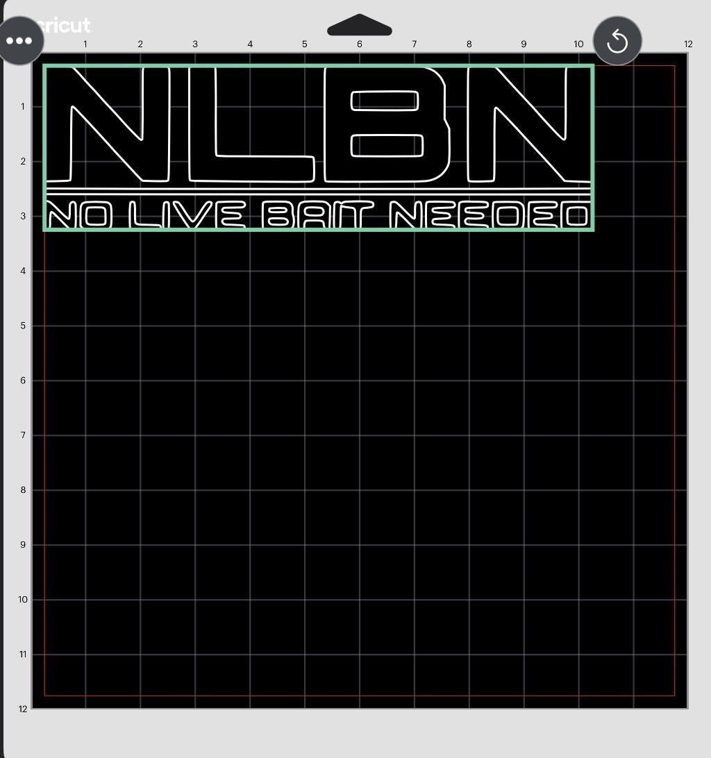 NLBN matte black decal sticker 10”