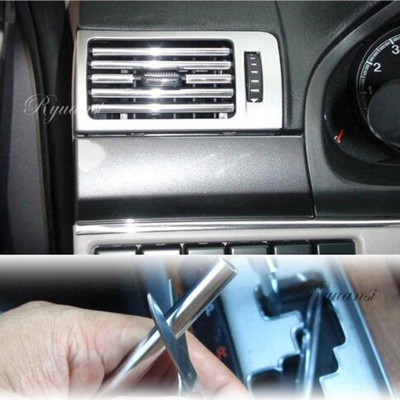 Chrome Car Door Edge Guard Interior Decor Vent Molding Trim Seal Strip Protector