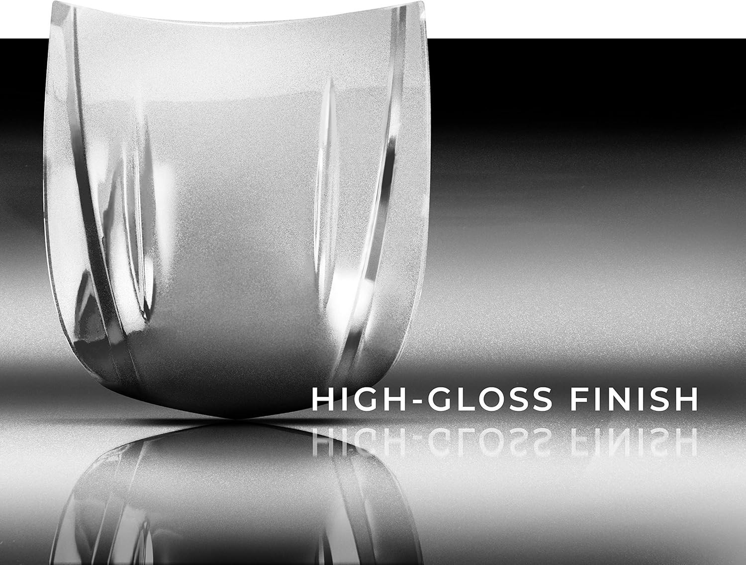 Ultra Gloss Silver Metallic Vinyl Car Wrap Paint Replacement Film Roll with …