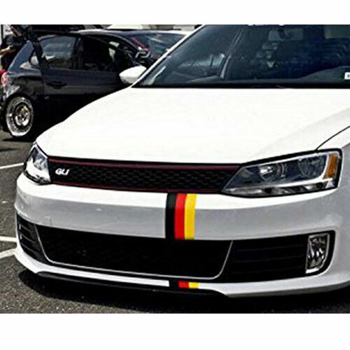 9.8″ Germany Flag Style Color Stripe Decal Sticker For Audi BMW Mercedes VW Car
