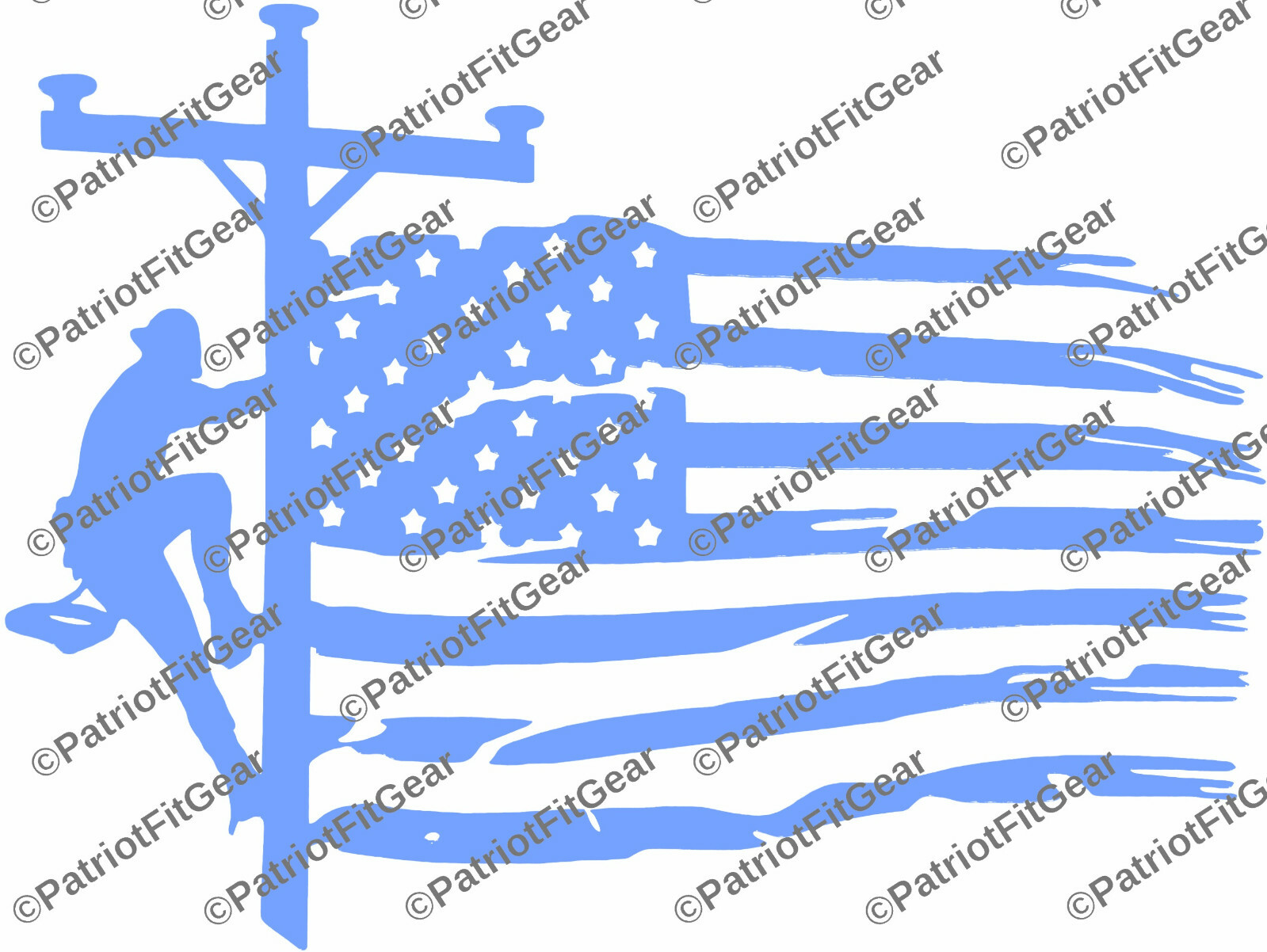 Lineman life,Line Work,Lineman,Got Power Thank A Lineman,Flag,vinyl decal