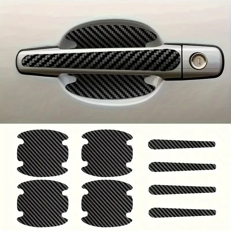 Car Door Bowl Protective Film 8PCS Scratch Resistant Stickers