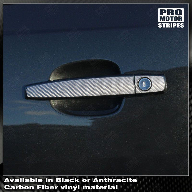 Chevrolet Camaro Carbon Fiber Door Handles Stripes Decals 2014 2015 Pro Motor