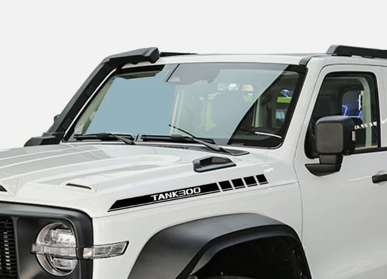 GWM Tank 300 Bonnet Stripe Graphics 2022-2024 Decals Stickers