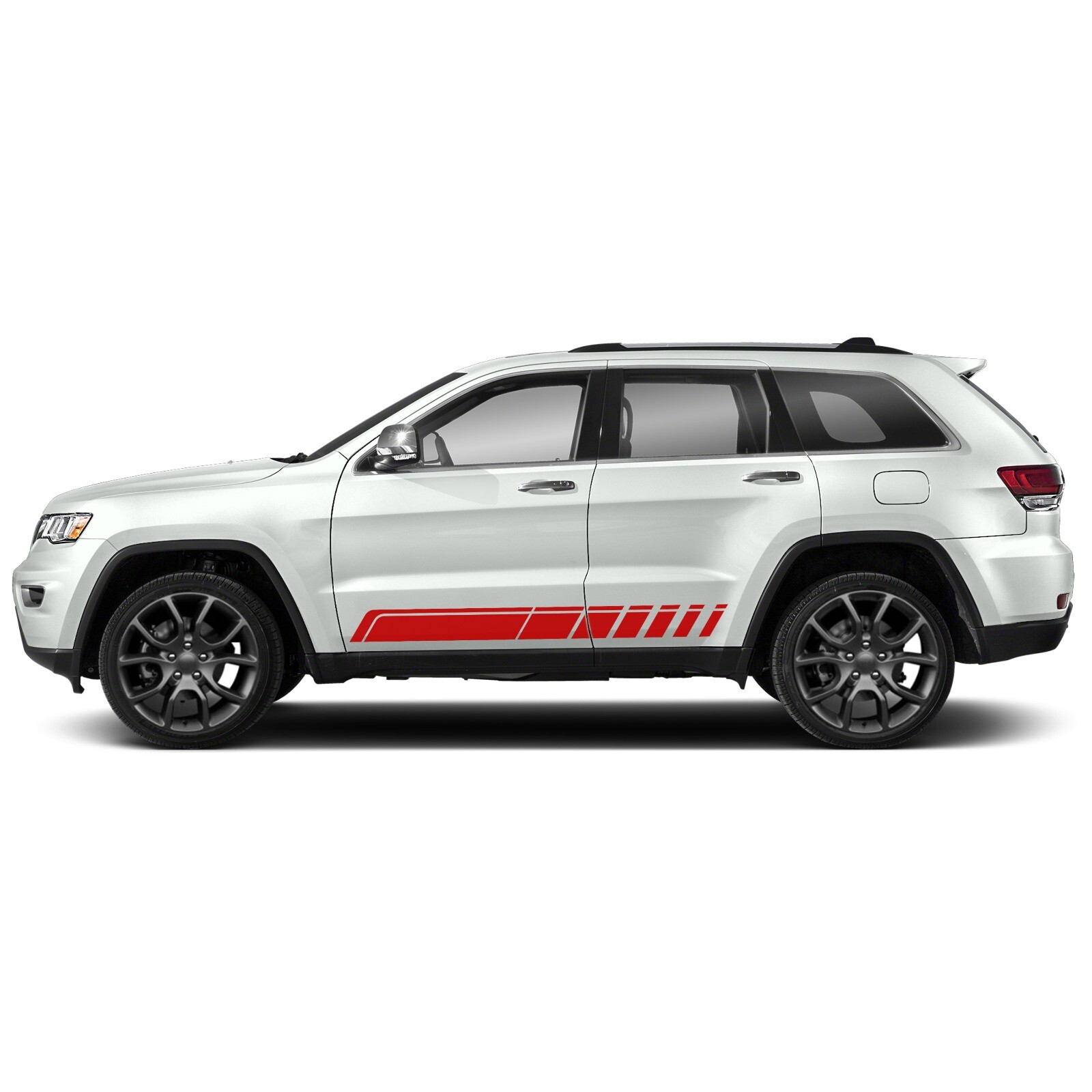 Door lower stripes graphics stickers decal compatible with Jeep Grand Cherokee