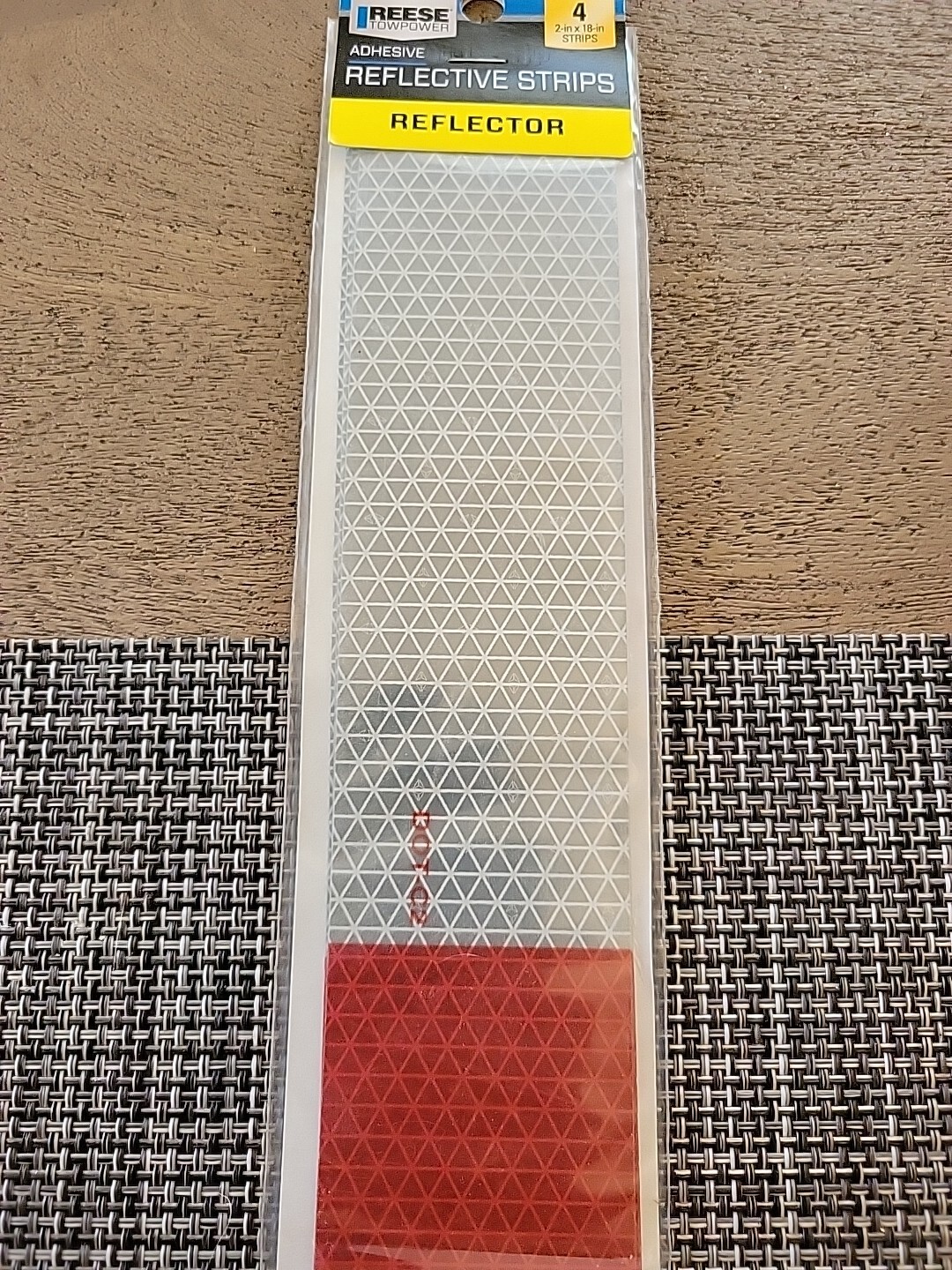 NEW! REESE TOWPOWER, Adhesive Reflective Strips, 4pc, 18″X 2″, 73886