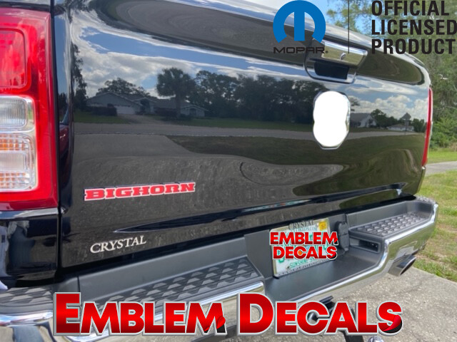 Ram 1500 DT BIGHORN TAILGATE COMBO Decal Overlay Decal 19 2020 2021 2022 2023 24