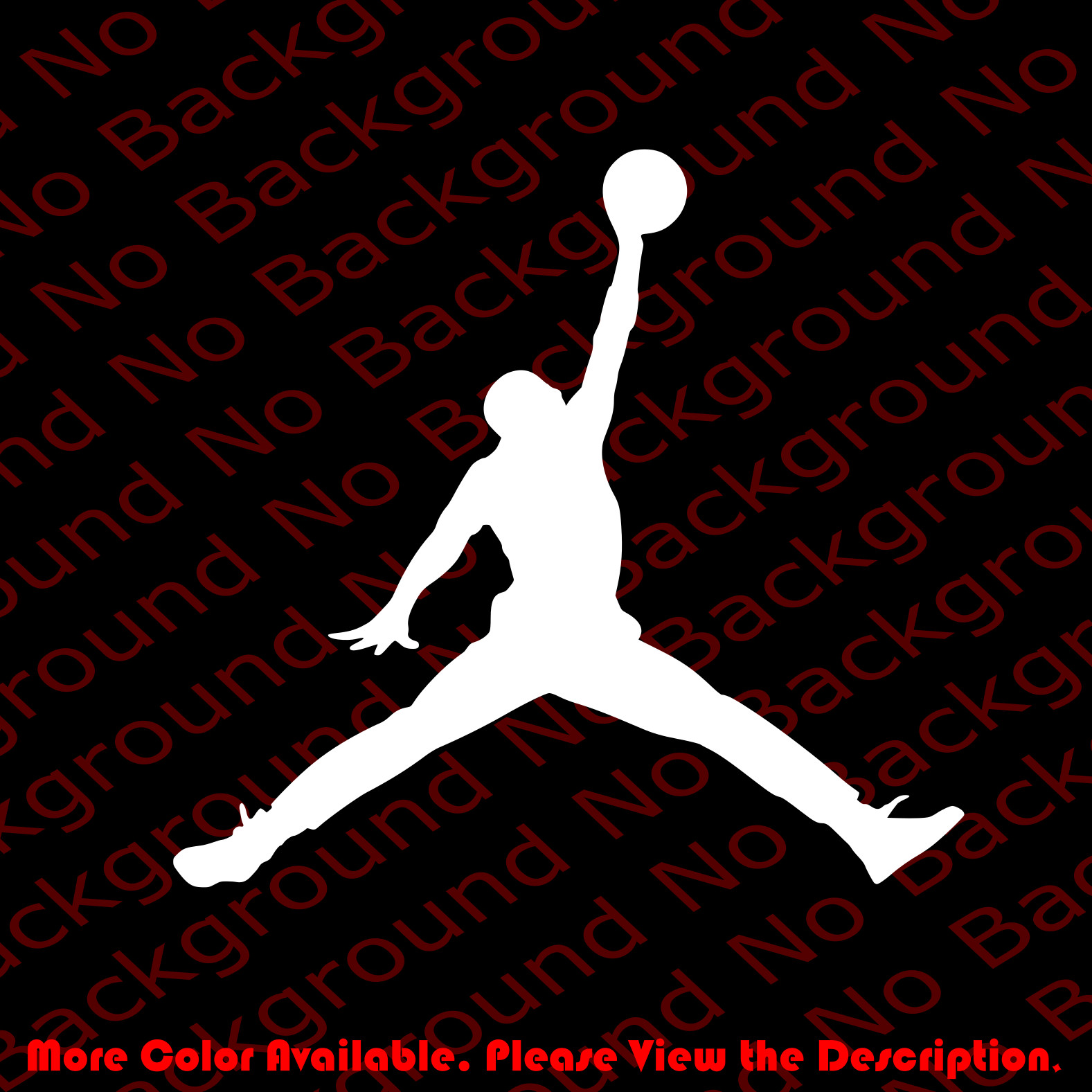Many Sizes/Colors – JUMPMAN Basketball Player Window Vinyl Decal SP002