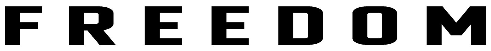 Freedom Die Cut Vinyl Decal Multiple Sizes Multiple Colors