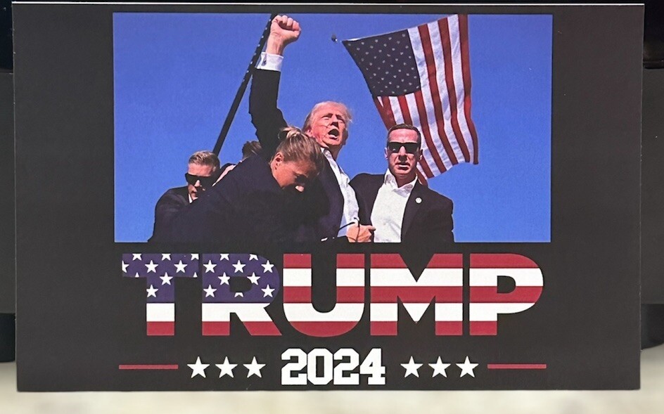 3×5 Inch Rectangle President Donald Trump MAGA 2024 Political Sticker Decal