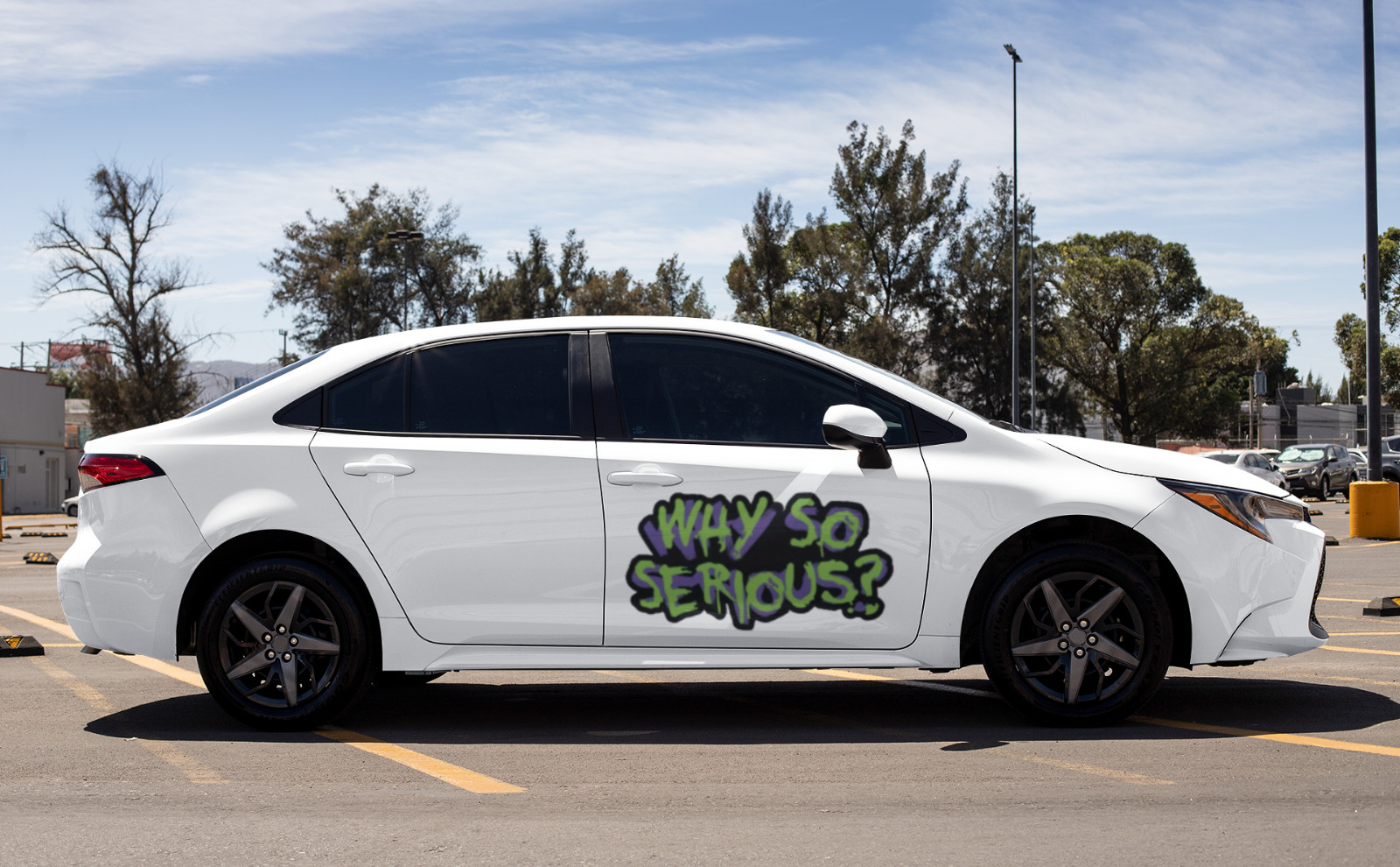 Why so Serious? Car Vinyl Window Decal Joker Graphic Laptop Comic Bumper Sticker