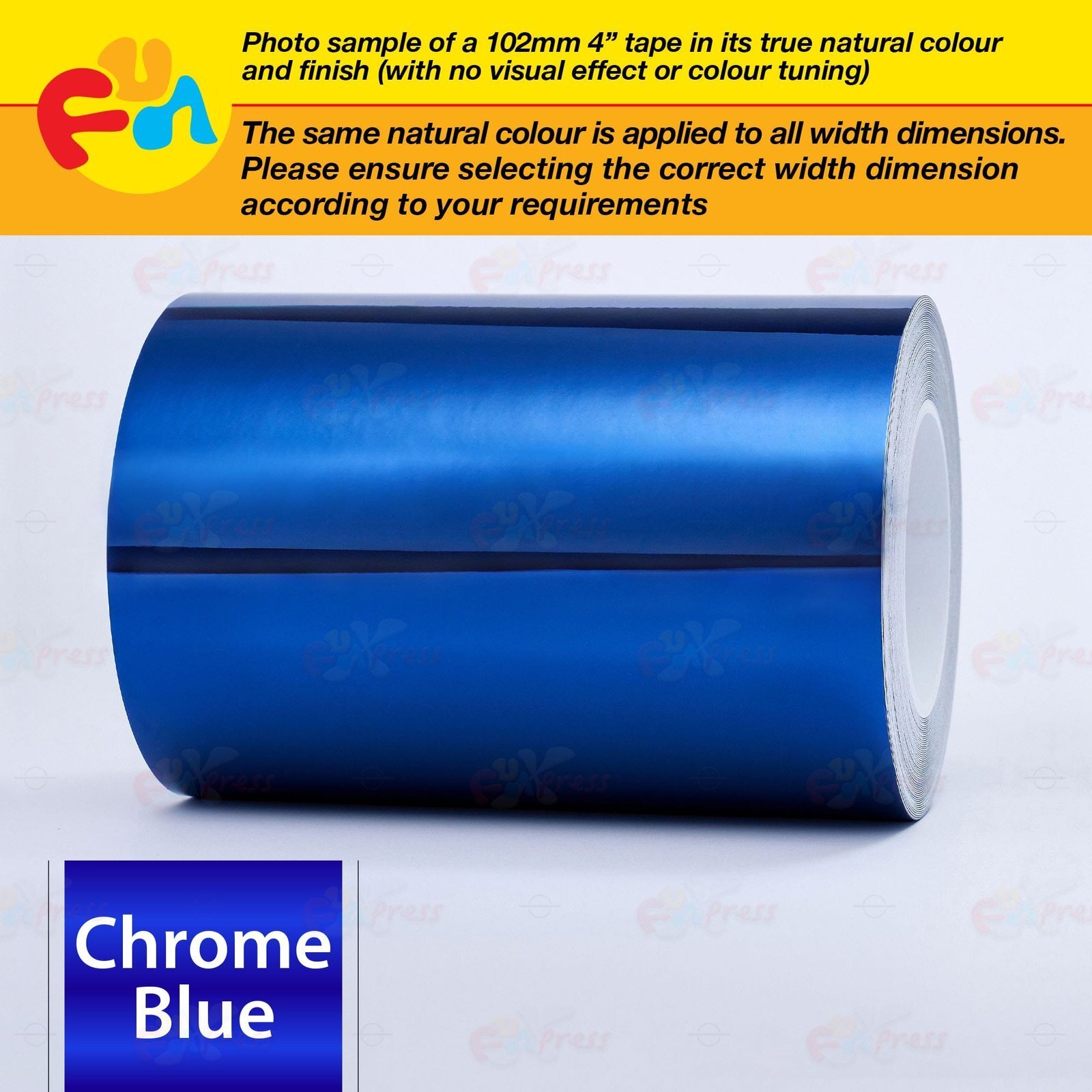 CHROME BLUE 8″ PIN STRIPE Car Model Motorcycle Decal TAPE Vinyl Sticker 203mm