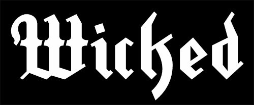 Wicked VINYL decal for fender or saddle or Gassers Hot Rod Fit’s ALL V Twins