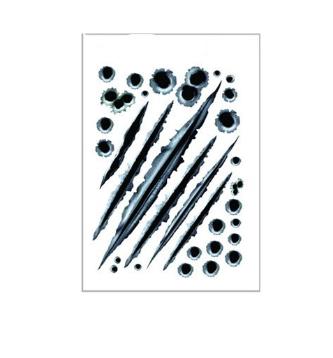 Realistic Bullet Hole 3D Stickers Vinyl Decals Rusty Damage Bumper Cars Us
