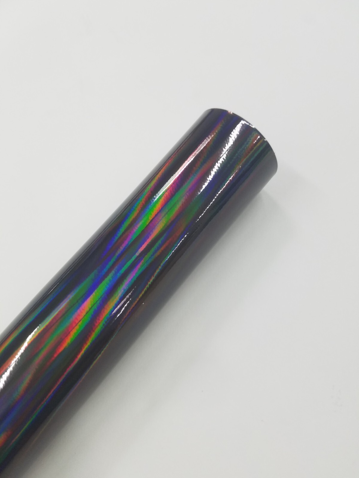 High Gloss Black Holographic Laser Vinyl Car Wrap Film Sticker Decal Sheet Roll