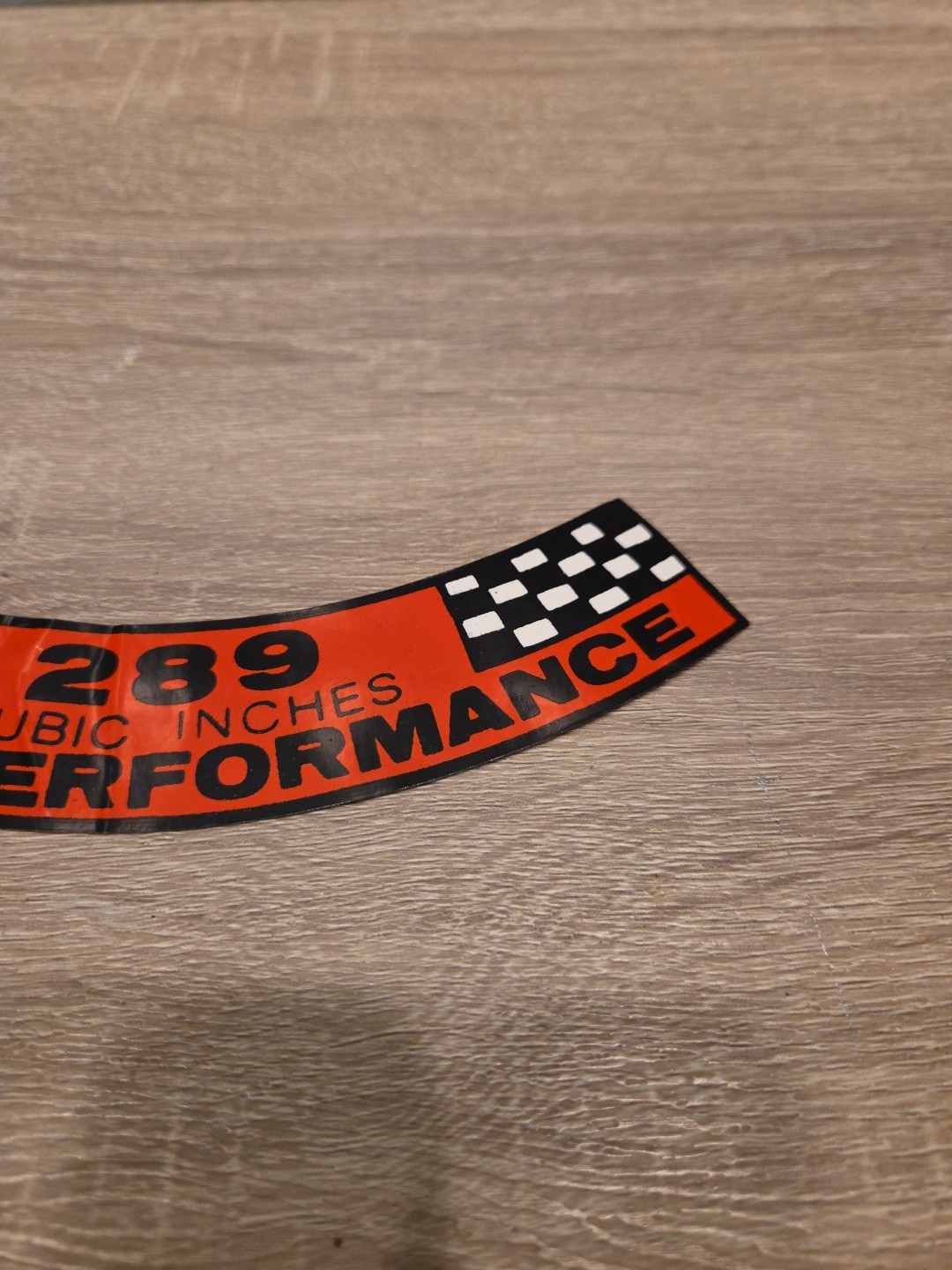 1964 1965 1966 1967 MERCURY COMET CYCLONE 289 HIGH PERFORMANCE AIR CLEANER DECAL