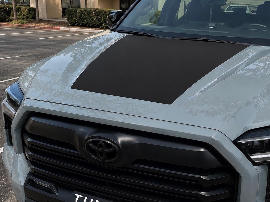 Matte Black Anti Glare Hood Decal for 2022-2026 Toyota Tundra Premium Cast Vinyl