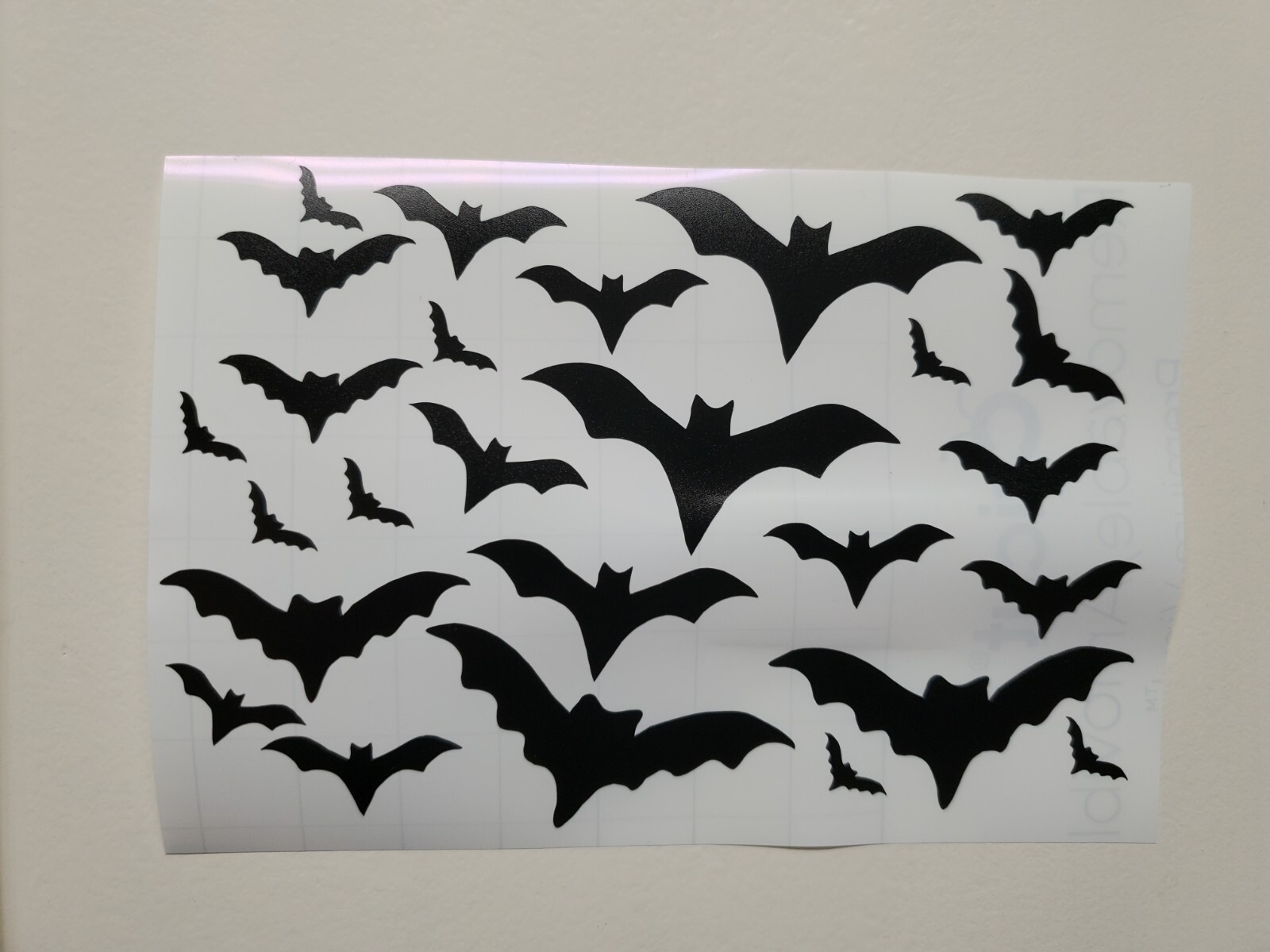Spooky Bats Mini Sheet Sticker Vinyl Decal Windows Waterproof! Halloween Decor