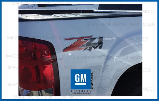 2007 – 2013 Chevy Silverado Z71 4×4 Decals Set – FS 3D – Truck Bed Side Stickers